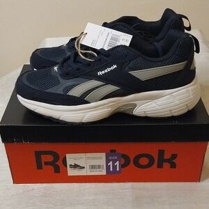Reebok Chaos Men's Navy and Gray Athletic Shoes Size 11